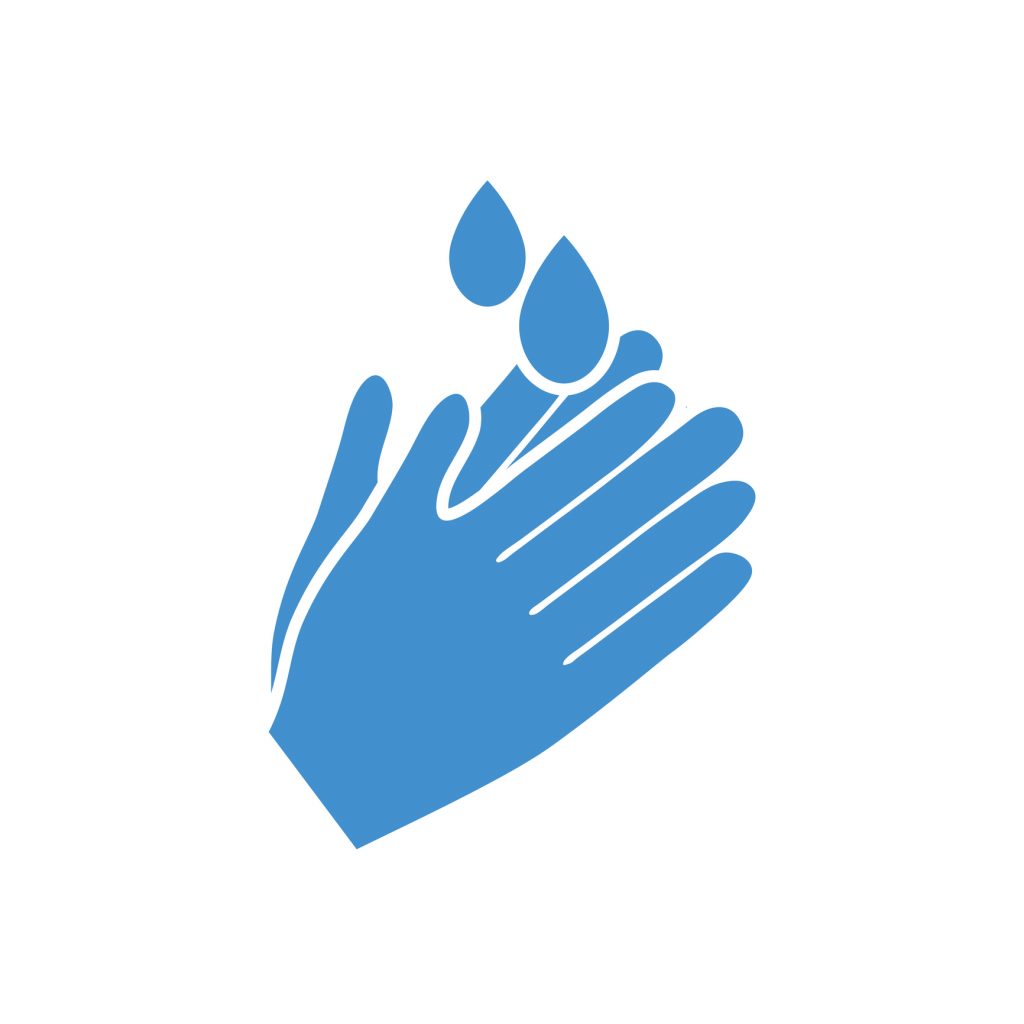 Blue Handwashing Icon