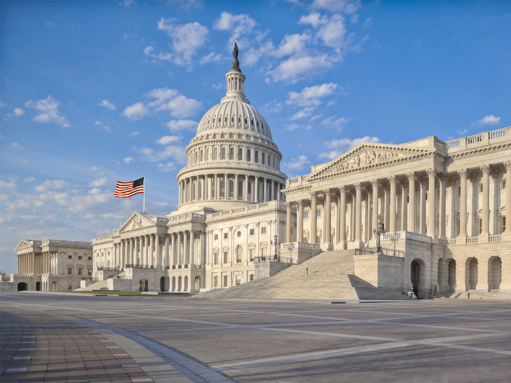 The capital building in Washington D.C., The government only encourages clean air but does not mandate it, but that needs to change.